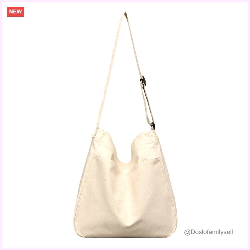 Canvas Hobo Tote Crossbody Shoulder Bag Large Messenger Travel